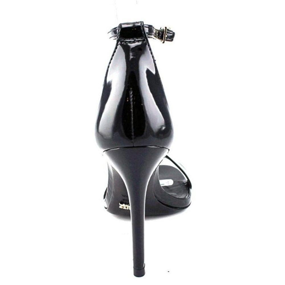 Schutz Womens Cadey Lee Black Patent Ankle Strap Dress Sandals Heels - Picture 7 of 9